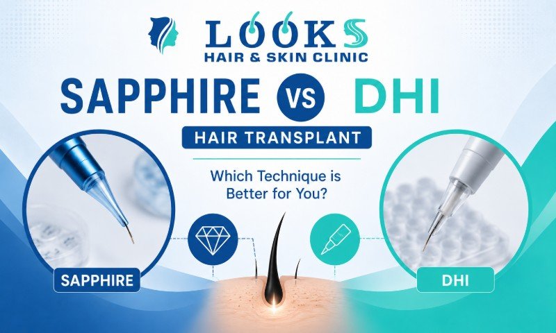 Sapphire vs DHI Hair Transplant