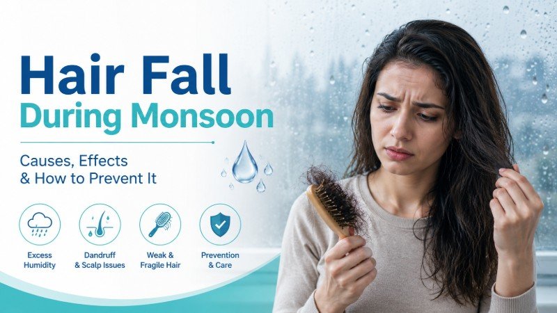 Hair fall during monsoon season