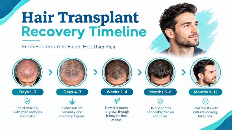 Hair Transplant Recovery Timeline